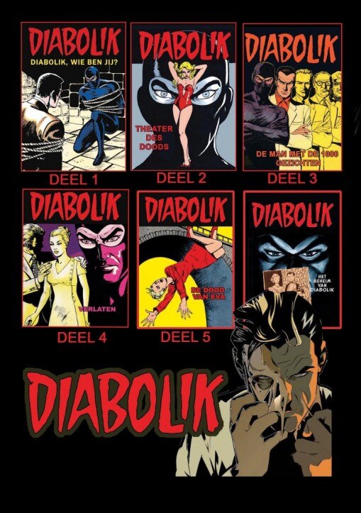 diabolik deel 1 tot 6 covers