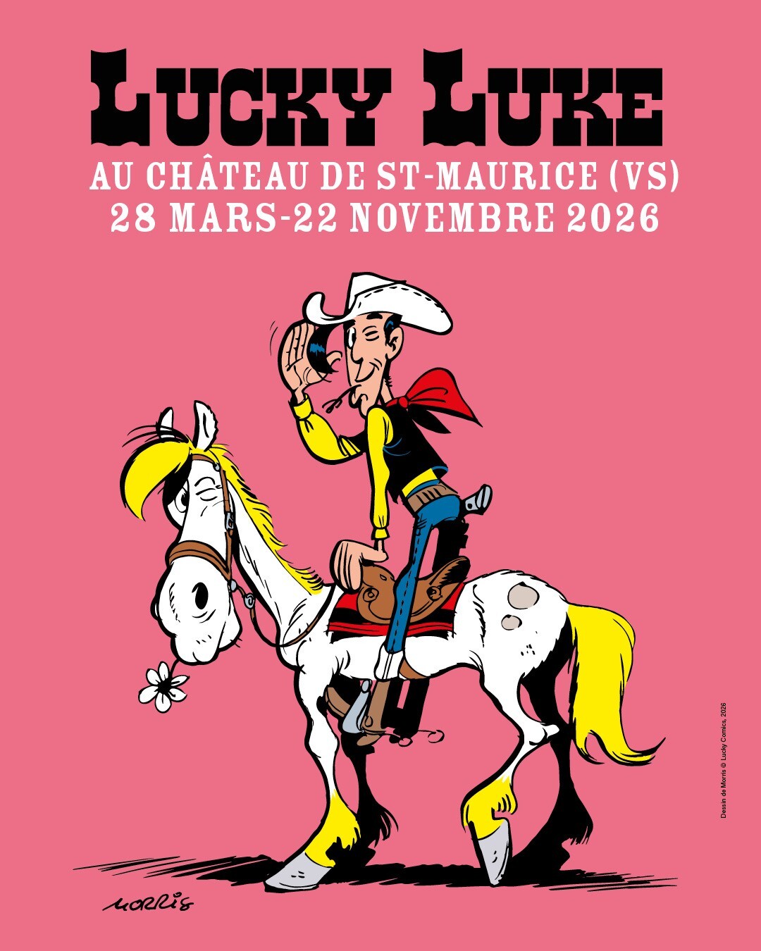 Affiche-Lucky-Luke-Chateau-St-Maurice-Basse-stripweb