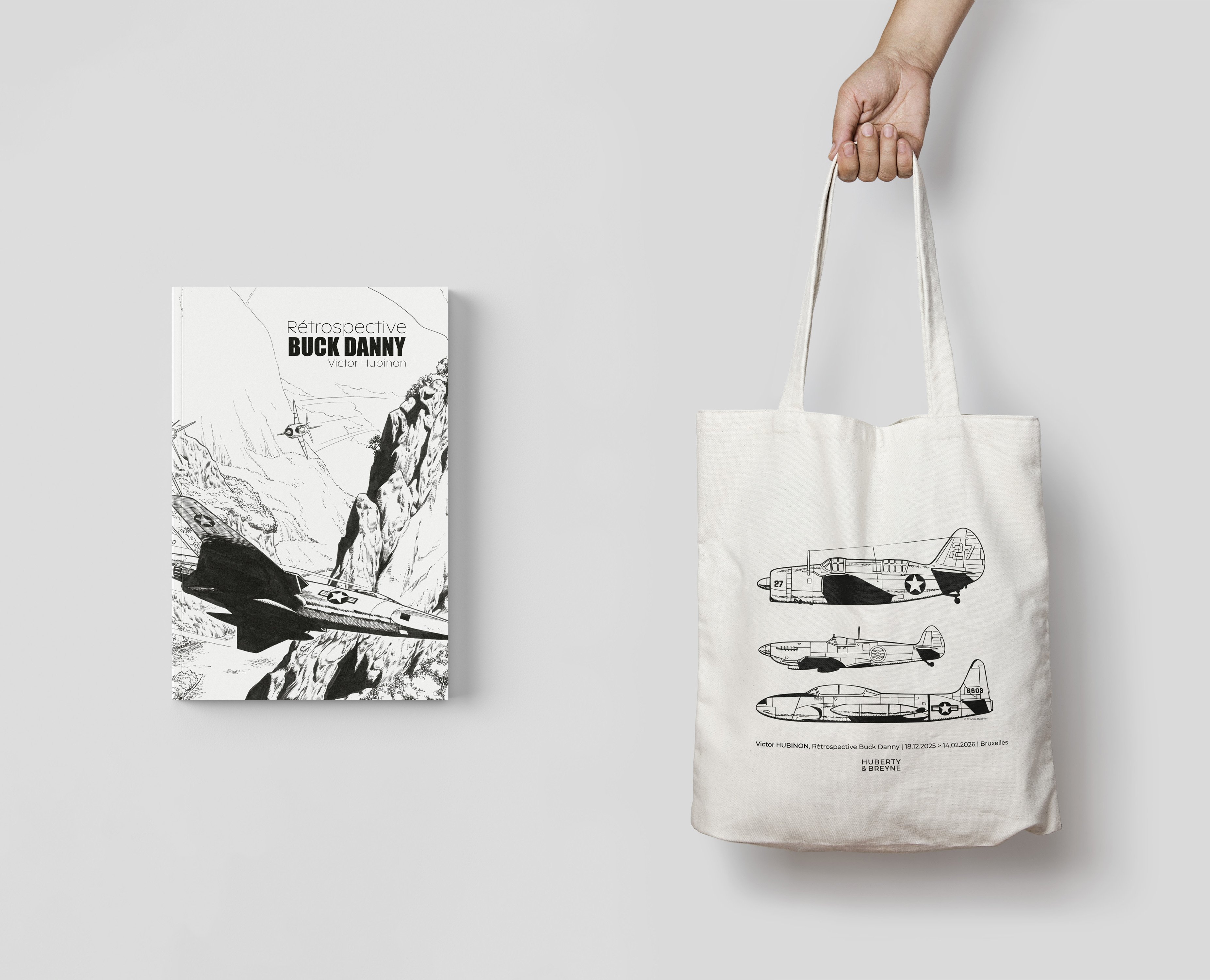 victor_hubinon_buck_danny_retrospective_buck_danny_avec_totebag_huberty_breyne_60257